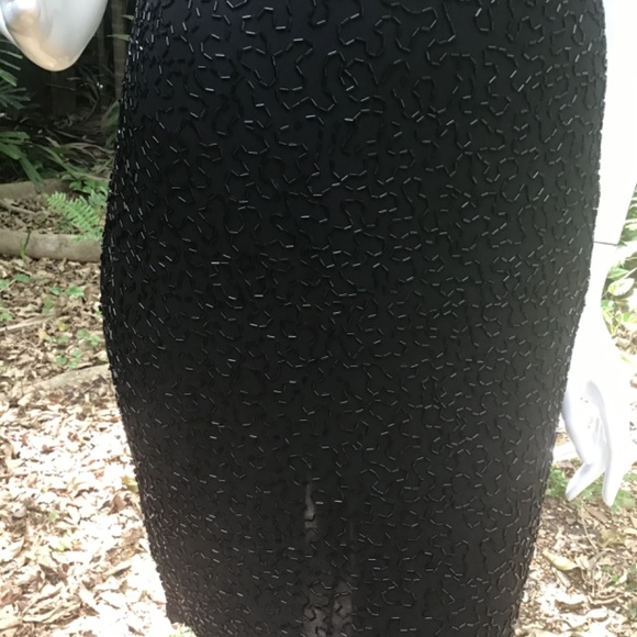 Vintage Oleg Cassini beaded Dress - Picture 13 of 16